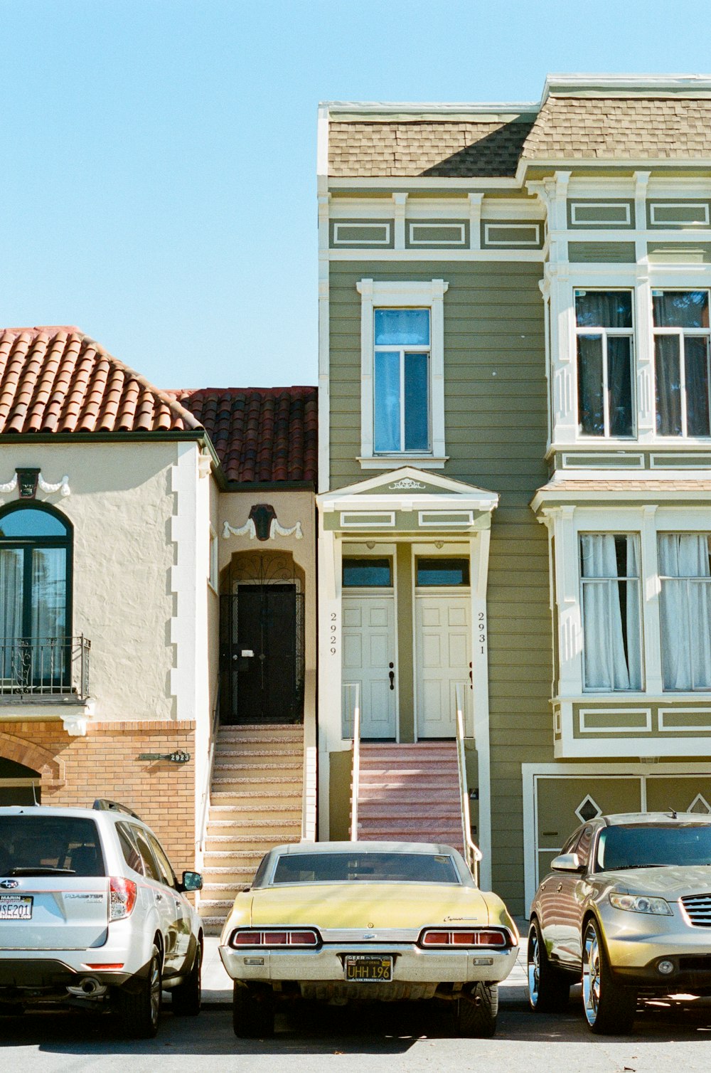 white and brown concrete house