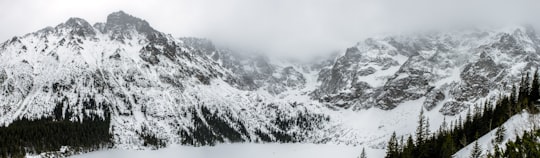 snow covered mountain during daytime in Morskie Oko Poland