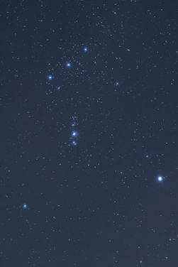 A glowing crab constellation shining brightly in a night sky.