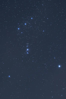 Star constellation of Aquarius shining brightly in the night sky.