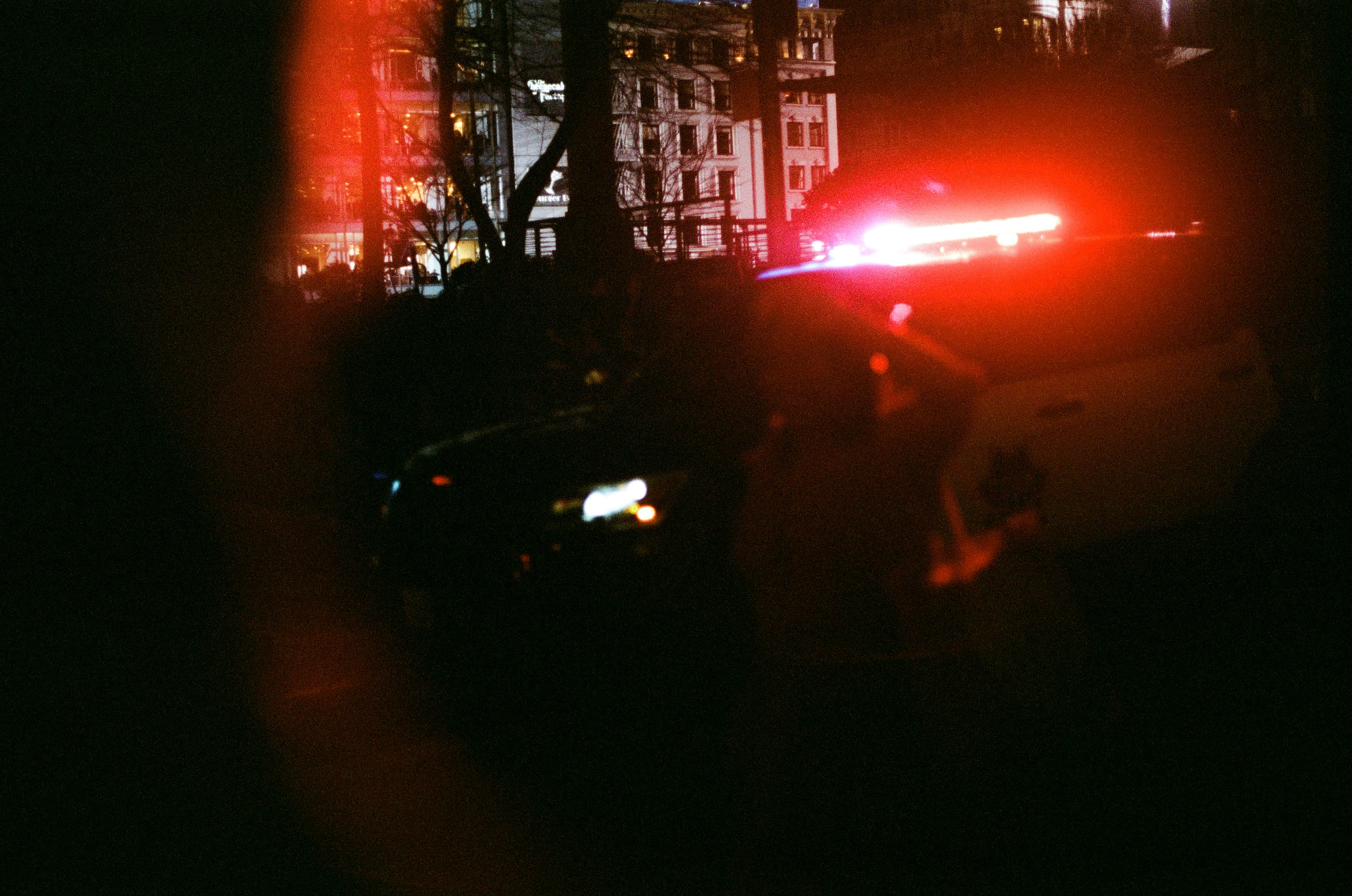 car accident scene in an urban setting - uber accident lawyer austin