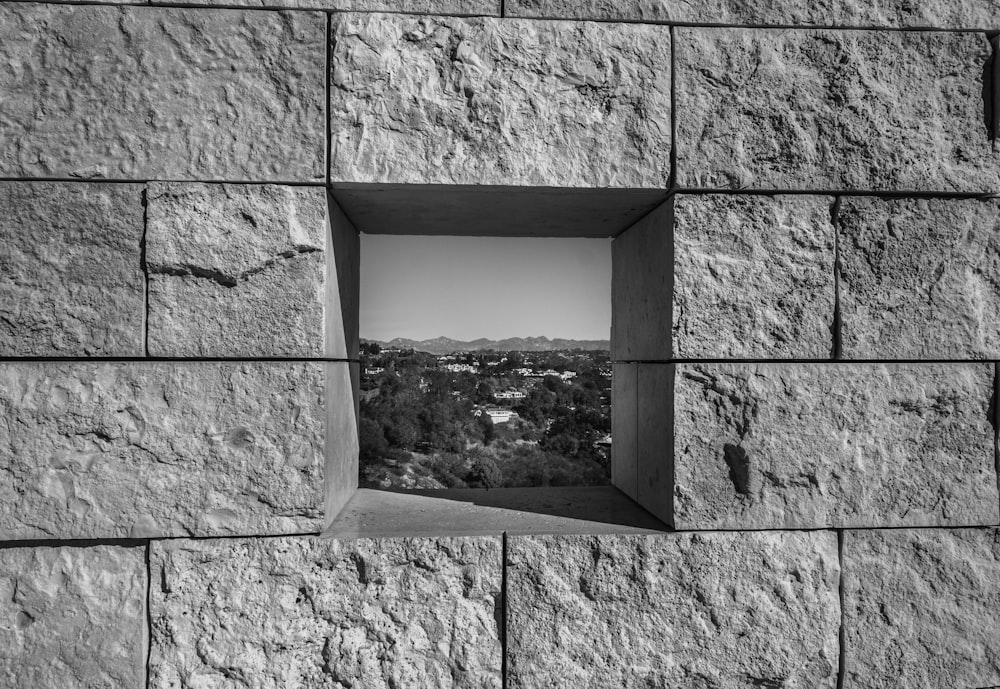 gray scale photo of concrete wall