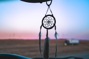white and black dream catcher