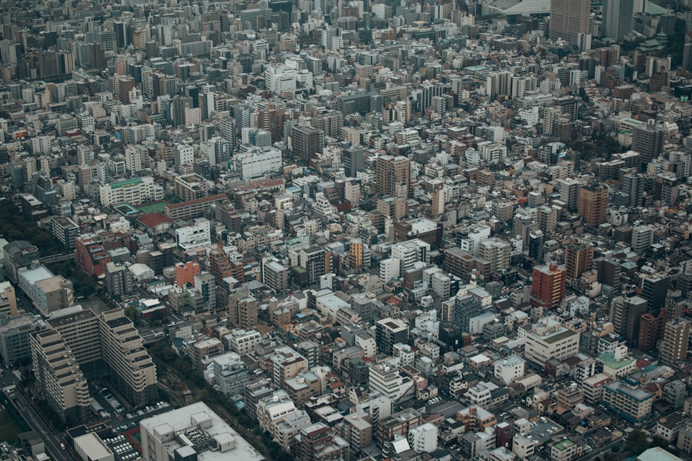 aerial view of city buildings during daytime