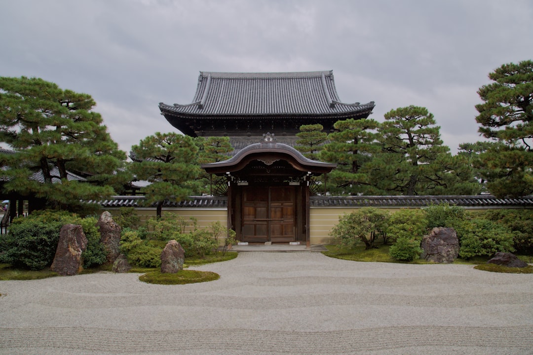 brown and black temple surrounded by green trees during daytime