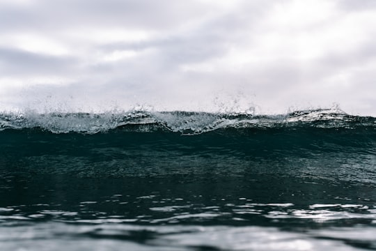 ocean waves under cloudy sky during daytime in Te Arai New Zealand