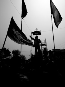 A powerful image symbolizing the rejection of monarchy and the embrace of democracy.