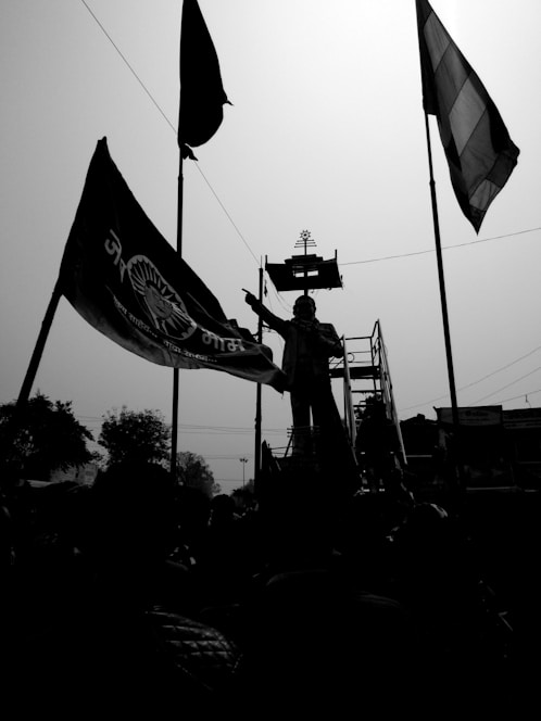 A powerful image symbolizing the rejection of monarchy and the embrace of democracy.