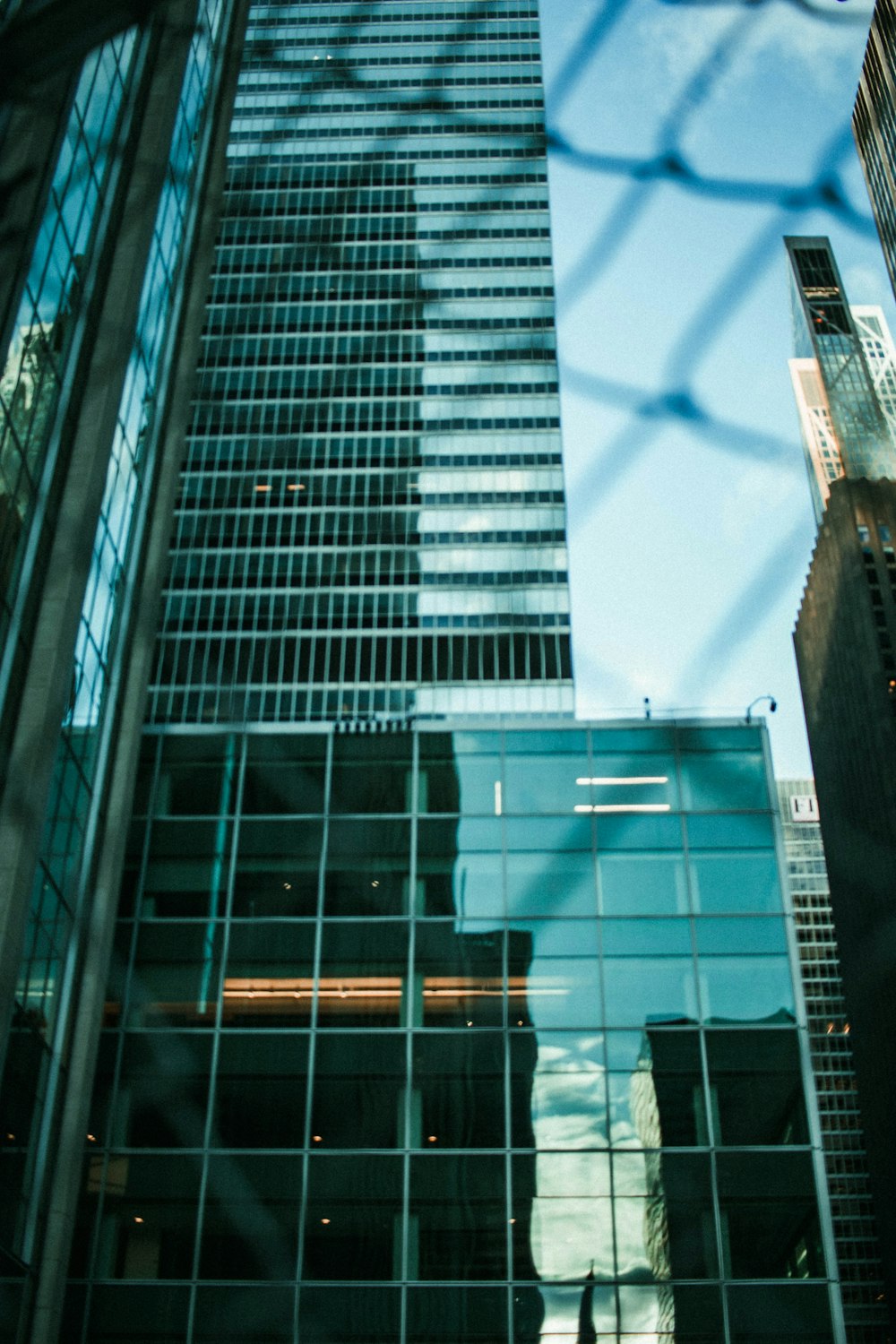 low angle photography of high rise building