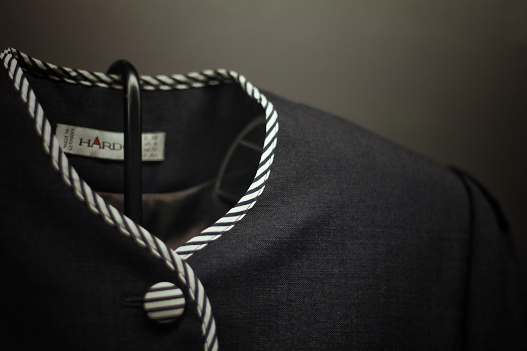 black and white striped textile