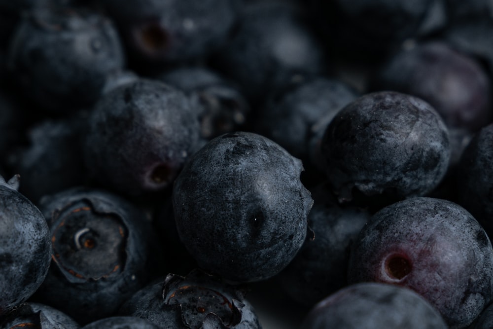 black round fruits in close up photography