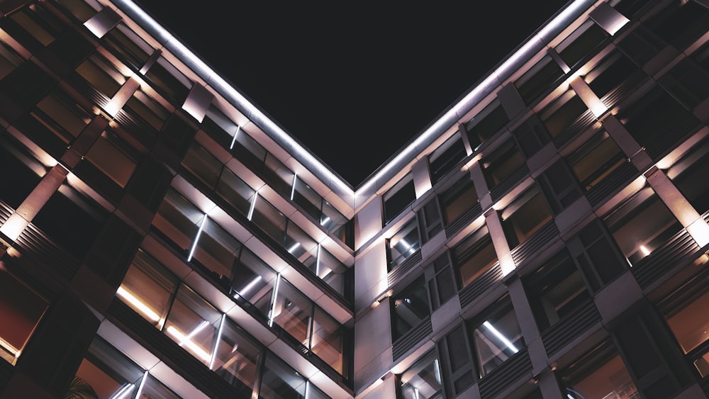 low angle photography of high rise building