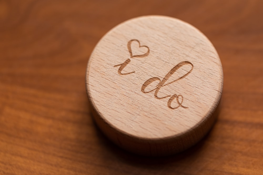 brown wooden round ornament on brown wooden table