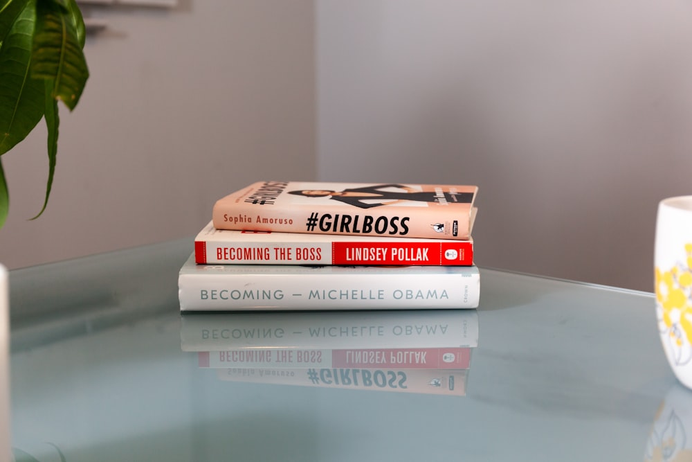 white and red box on white table