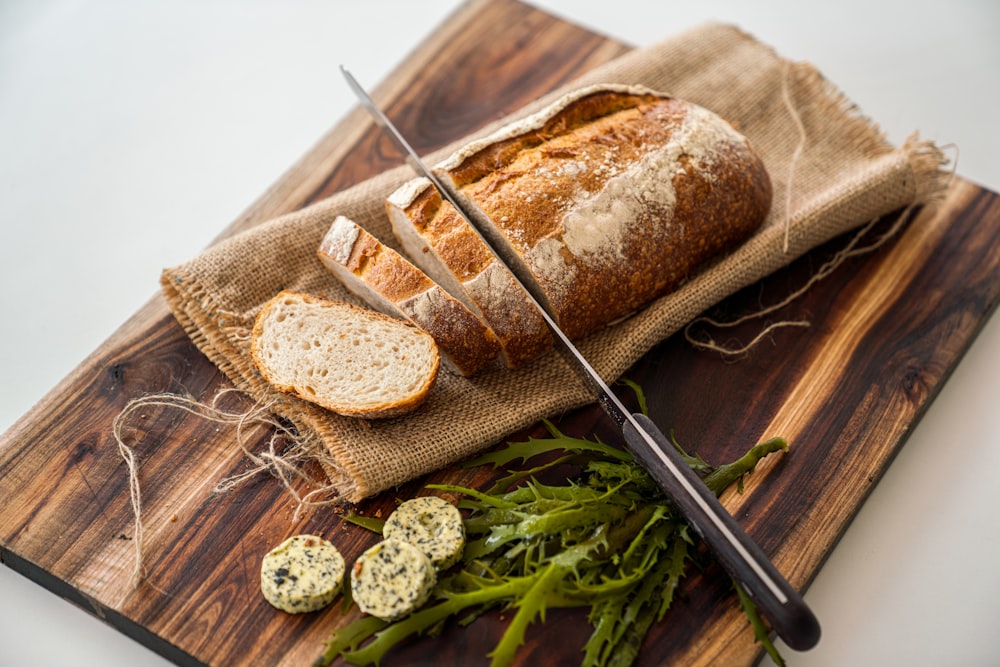 brown bread on brown paper