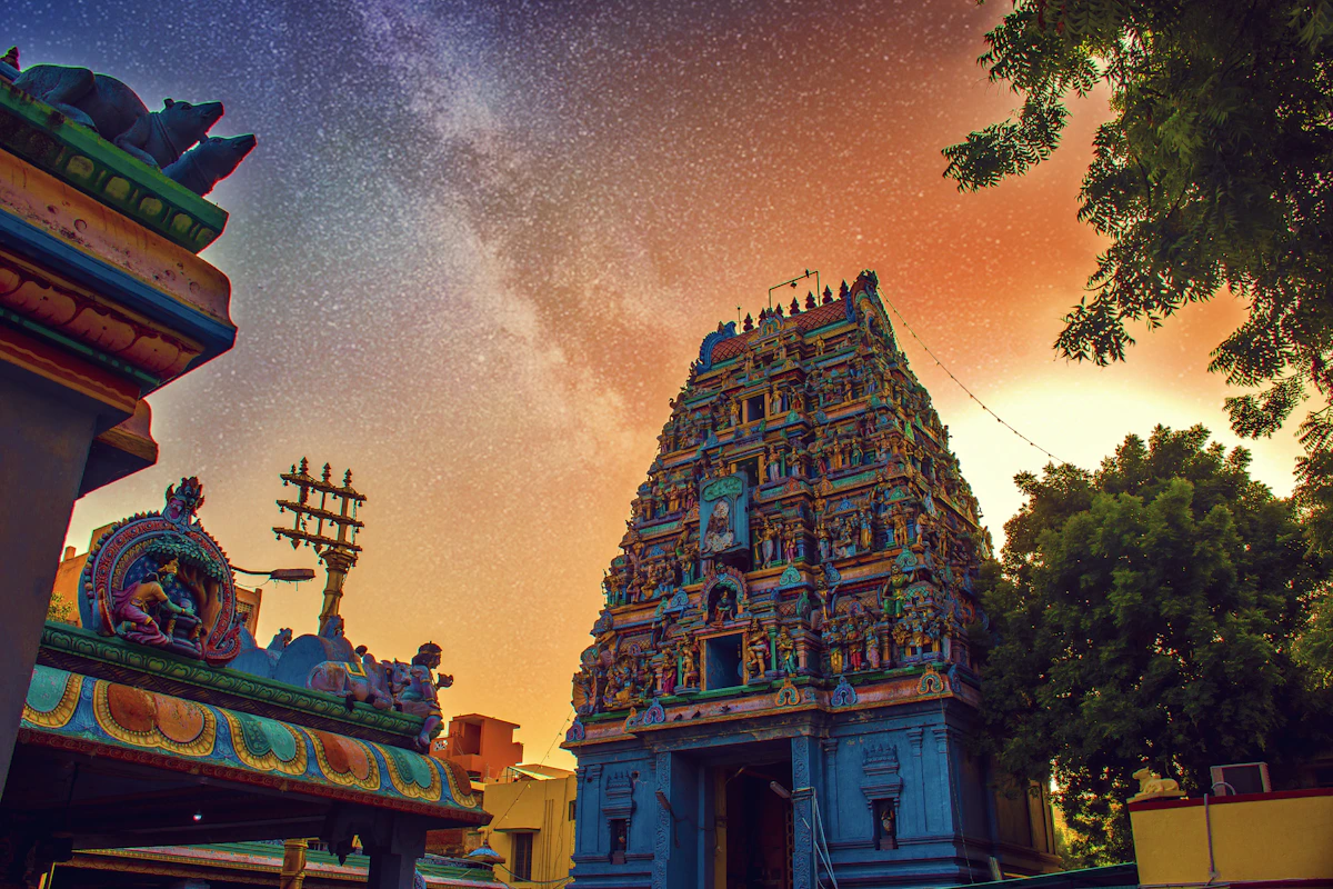 Indian temple representing puja service SEO