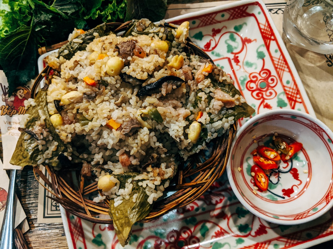 cooked food on white ceramic plate