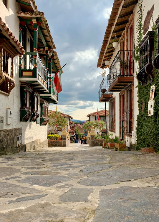 white and brown concrete houses during daytime in Duitama Colombia