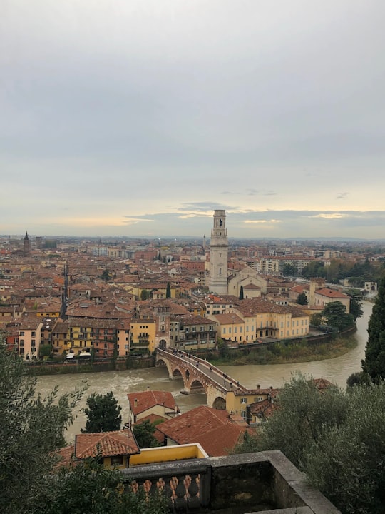 aerial view of city buildings during daytime in Verona Italy