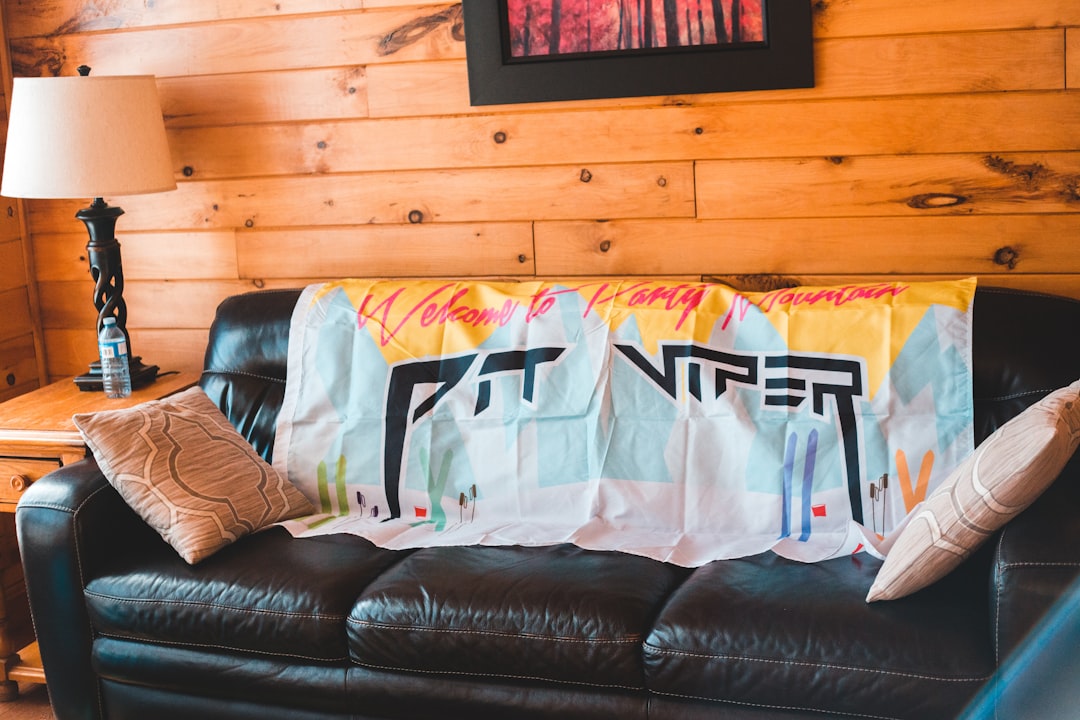 white and blue throw pillows on white couch