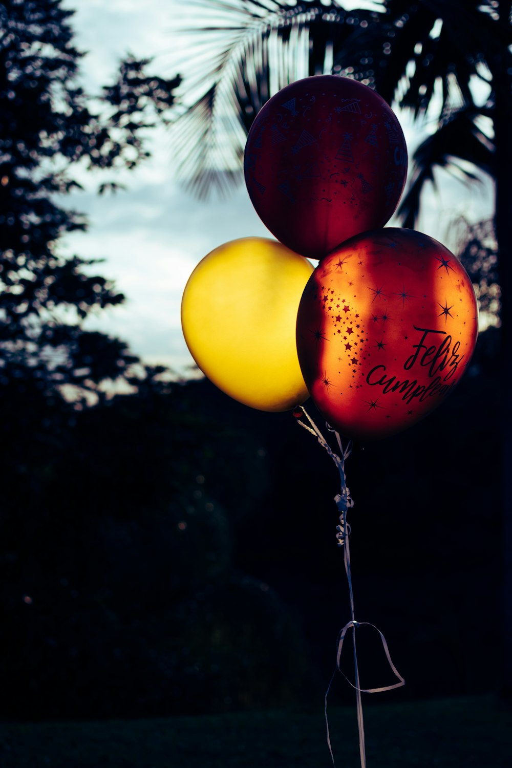 red yellow and orange balloons