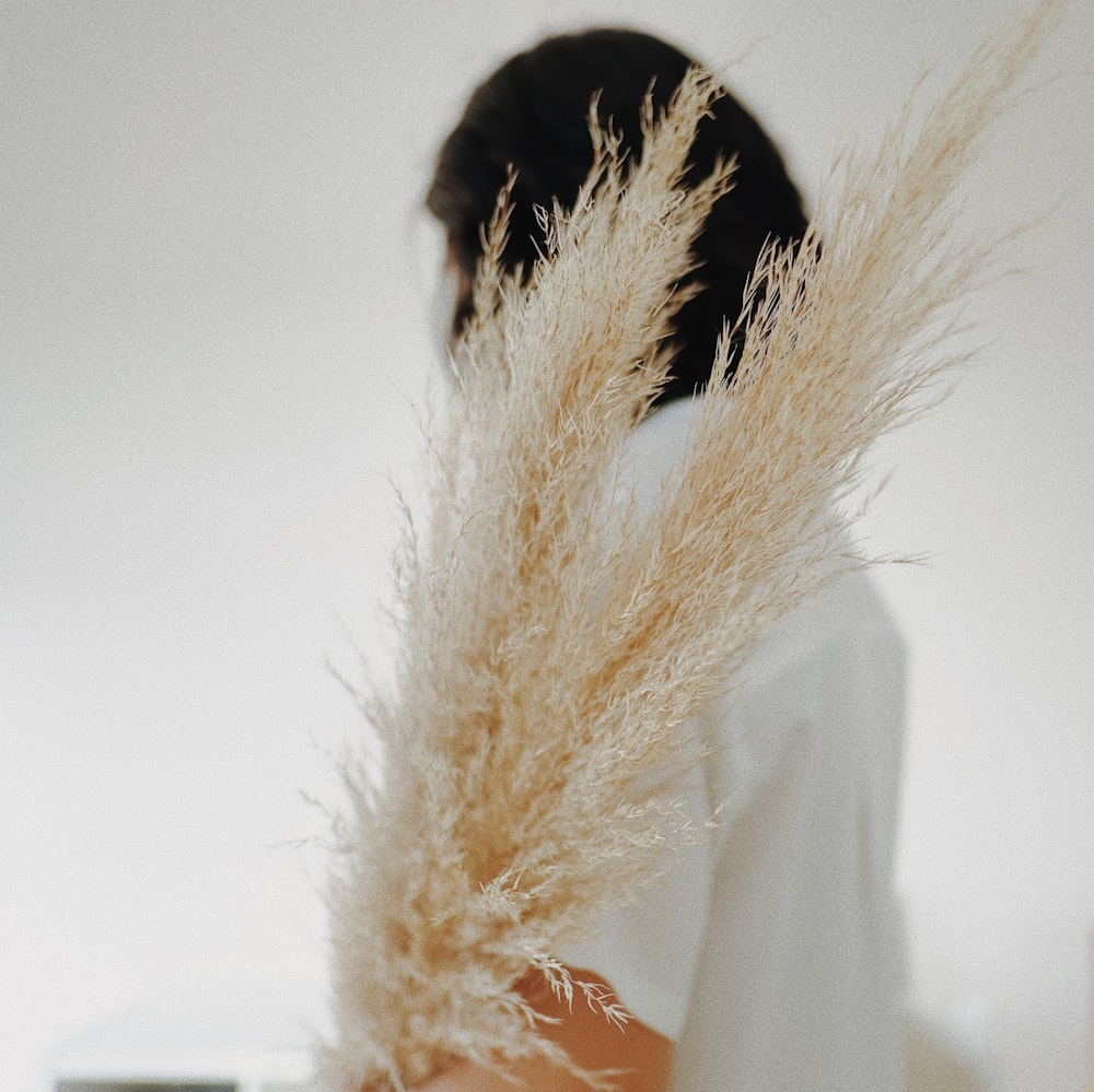 brown fur on white textile