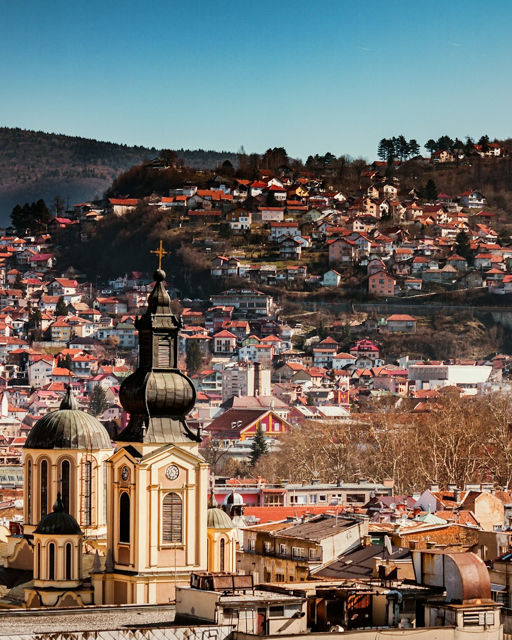 veduta aerea della città durante il giorno