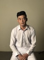 man in white dress shirt