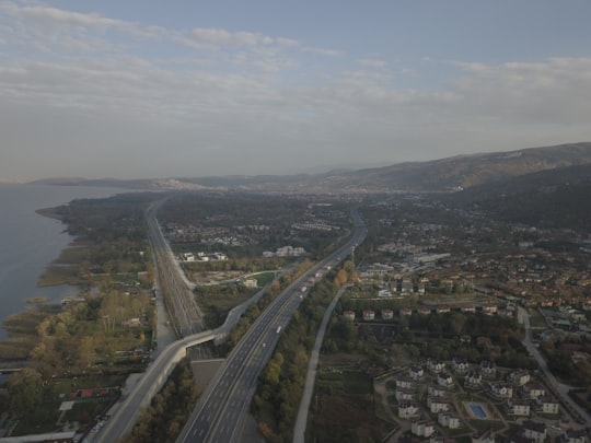 aerial view of city during daytime in Sapanca Turkey