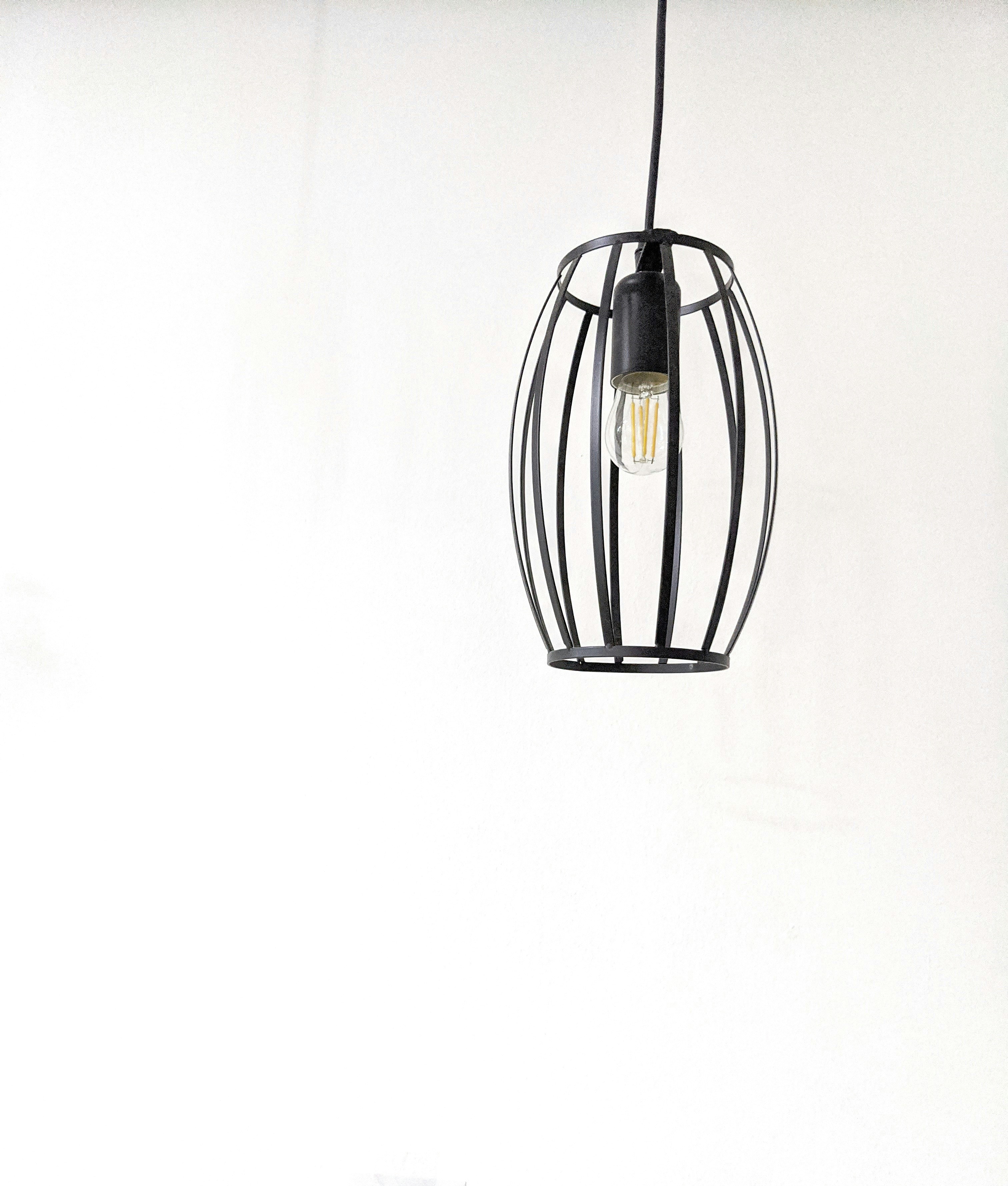 black and white pendant lamp