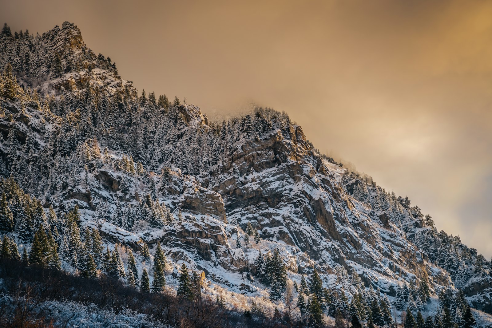 Pentax K-1 sample photo. Snow covered mountain during photography