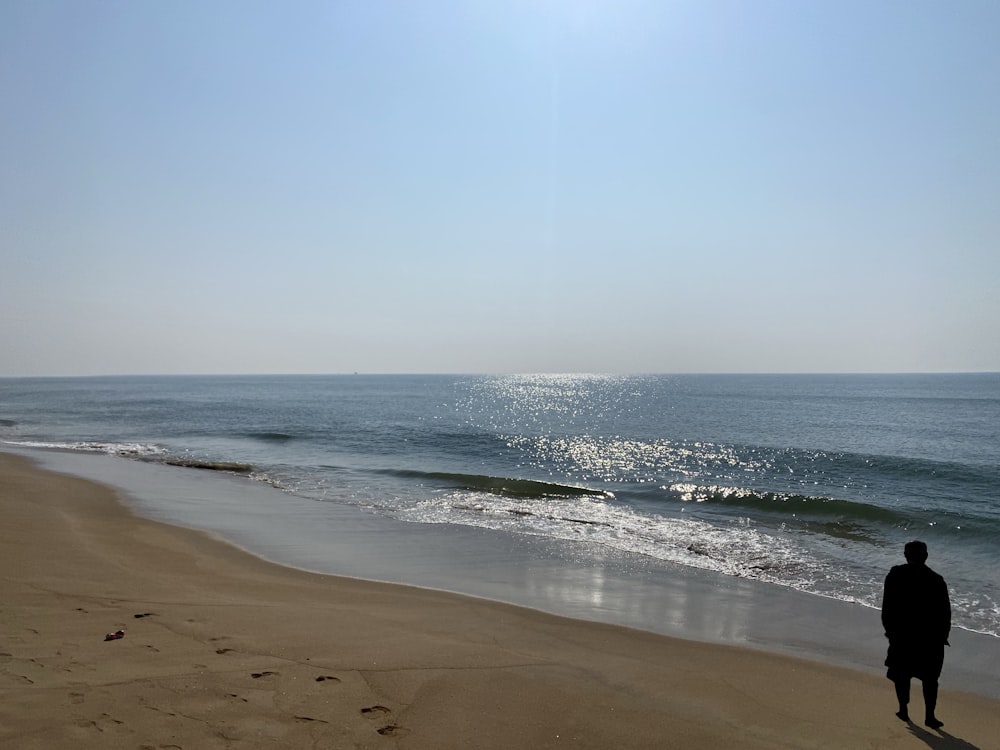 Les vagues de la mer s’écrasent sur le rivage pendant la journée