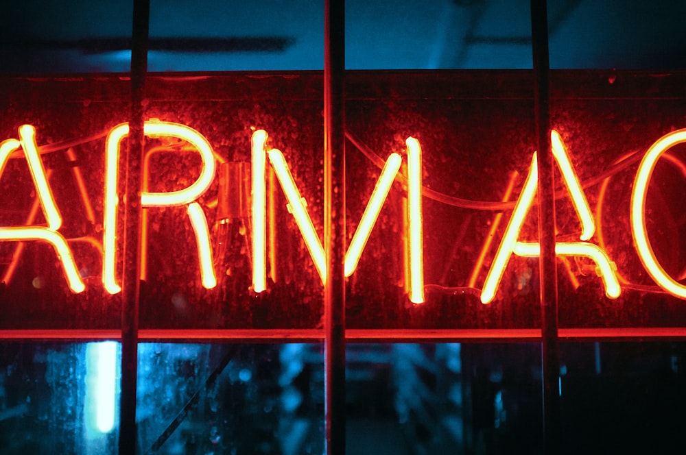 red and white love neon light signage