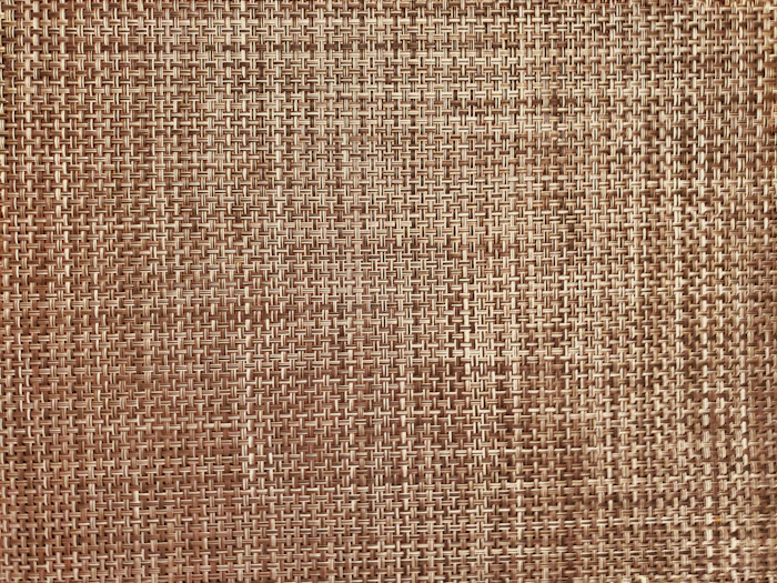 Toile rayée beige et brune