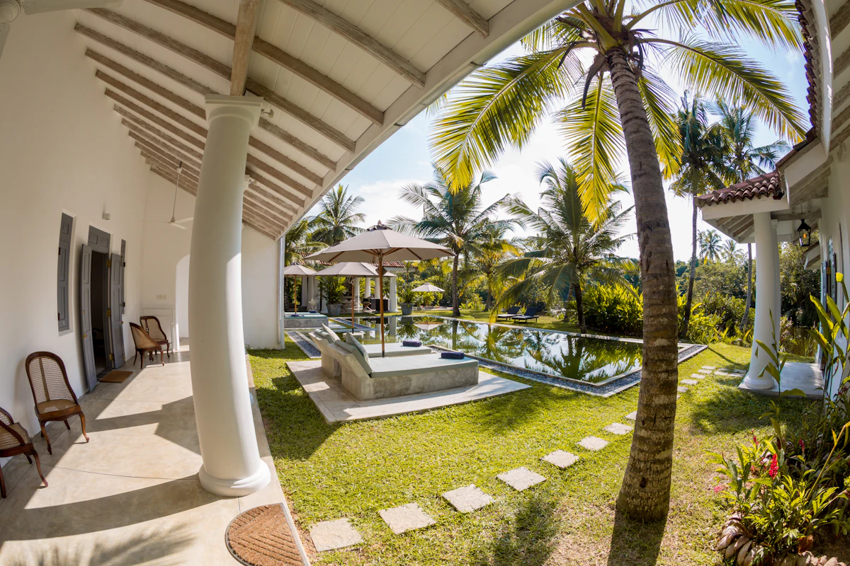 Estate pool and garden