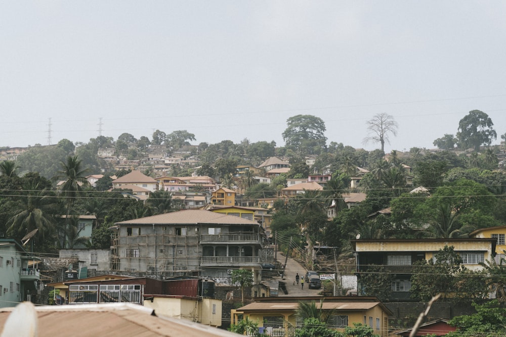 brown and white concrete houses