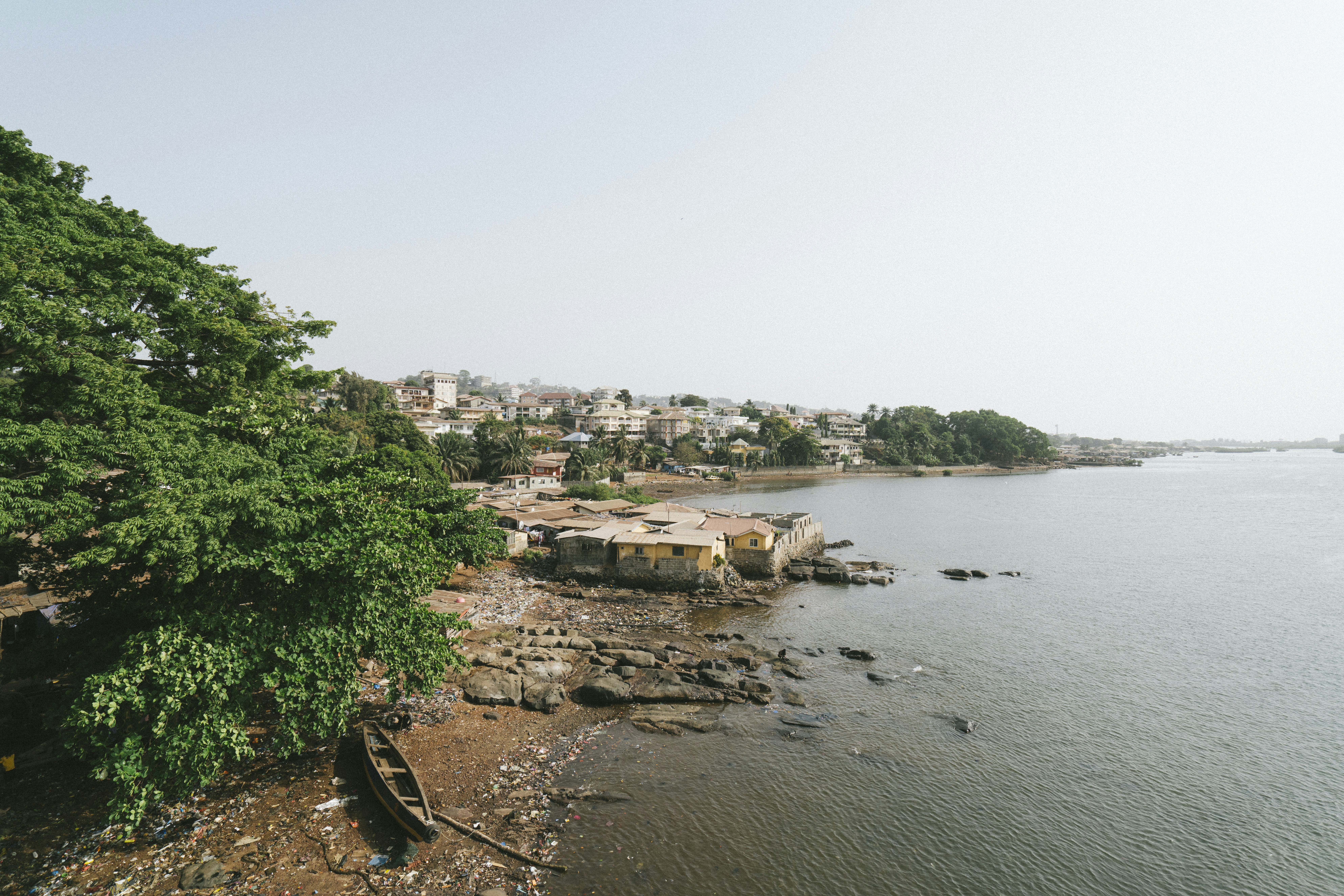 green trees near body of water during daytime in Elmina