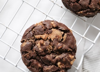 chocolate chip cookies on white paper