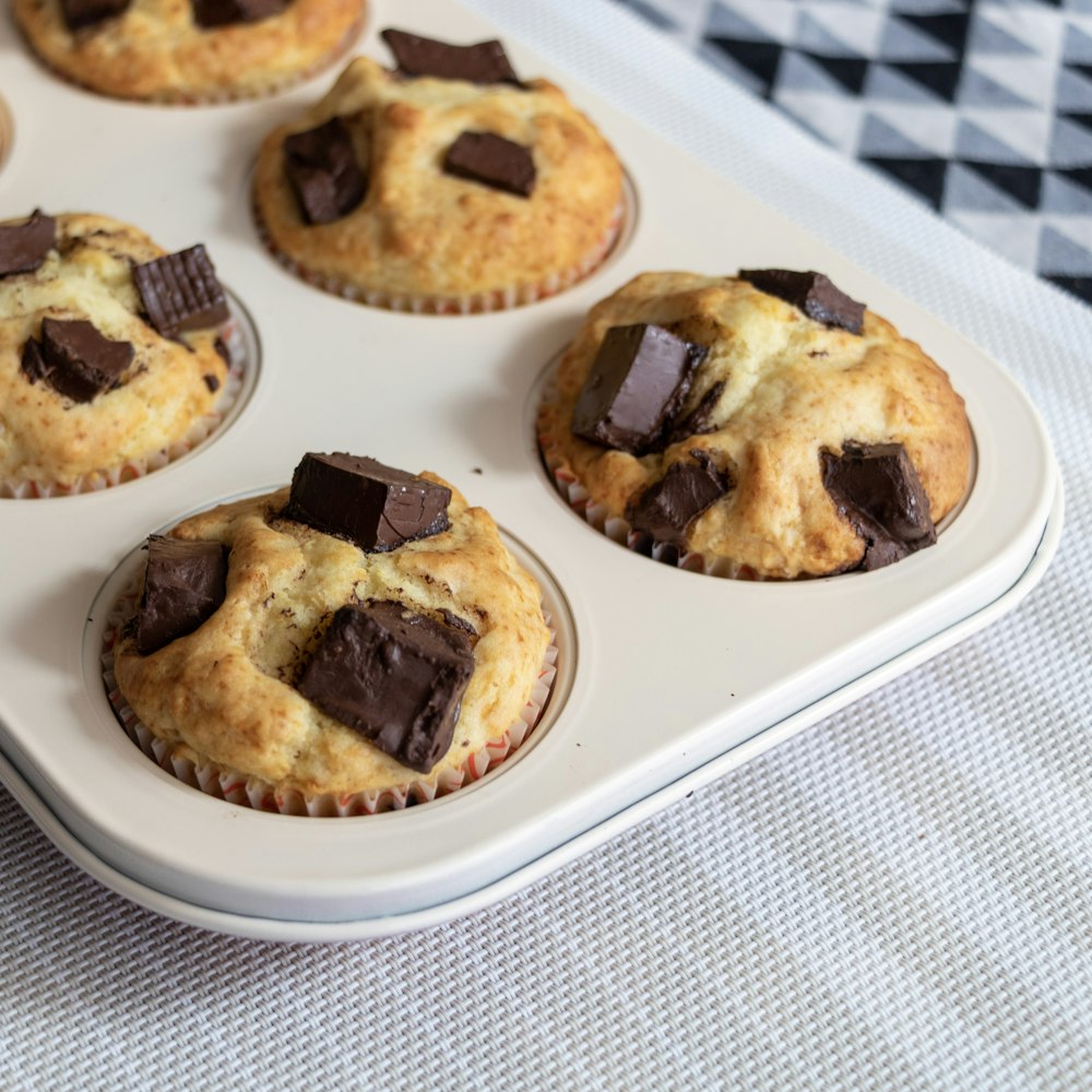 brown cookies on white ceramic plate