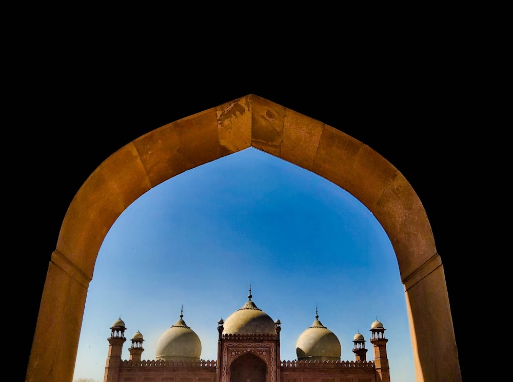 brown and white dome building