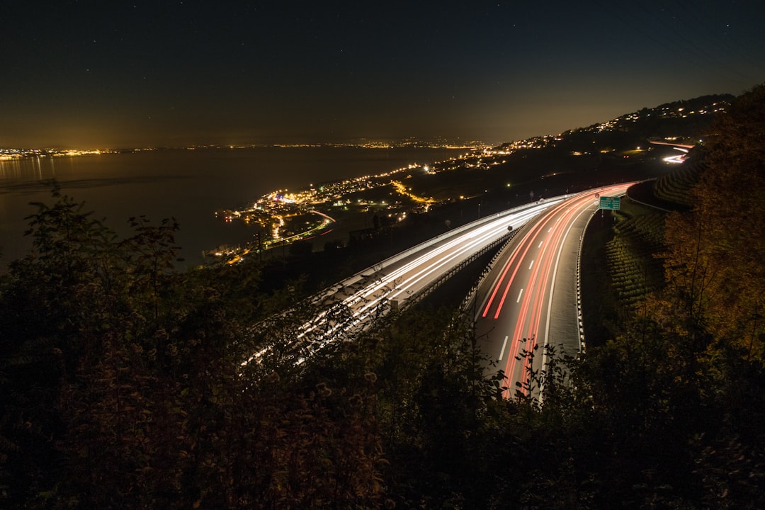 time lapse photography of city lights during night time