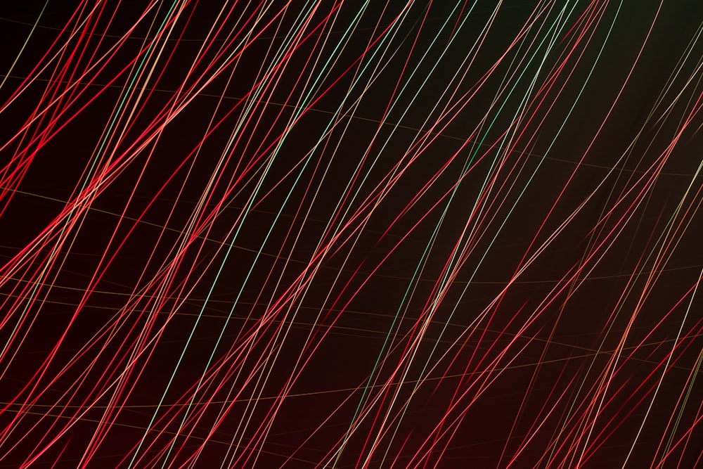 red and white light streaks