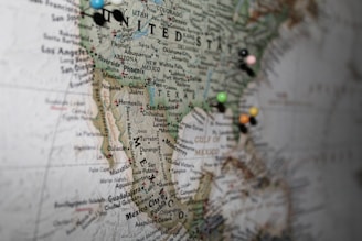 green and brown map with water droplets