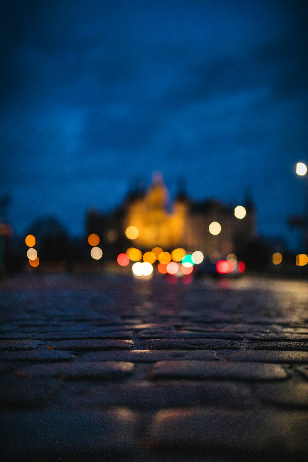 bokeh photography of city lights during night time