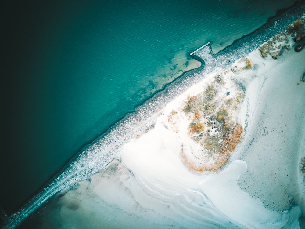 aerial view of beach during daytime