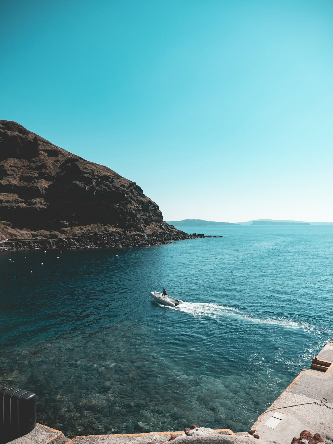 Coast photo spot Oia castle Greece