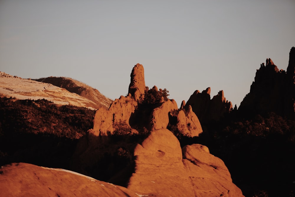 brown rock formation during daytime