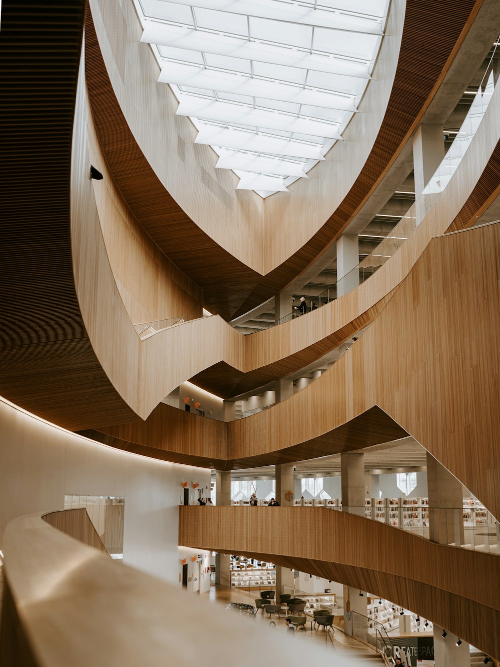 white and brown concrete building interior