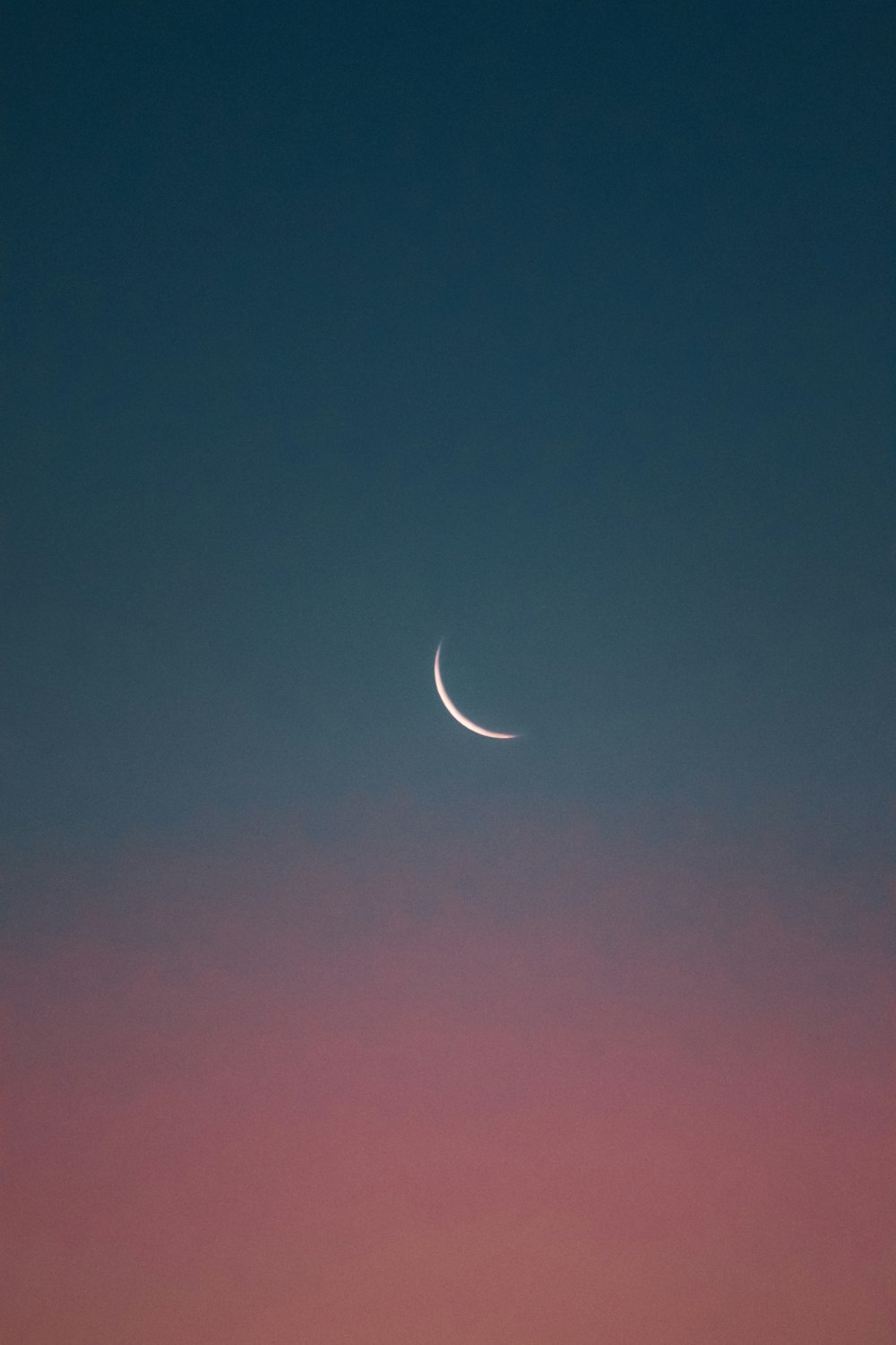 crescent moon in the sky