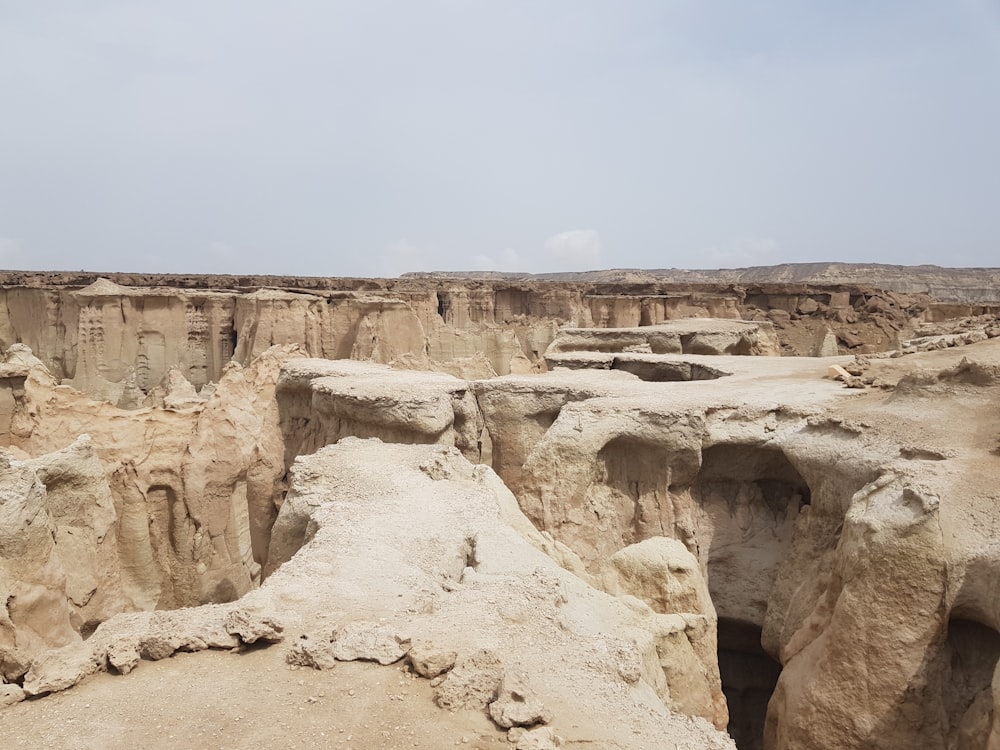 brown rock formation under blue sky during daytime